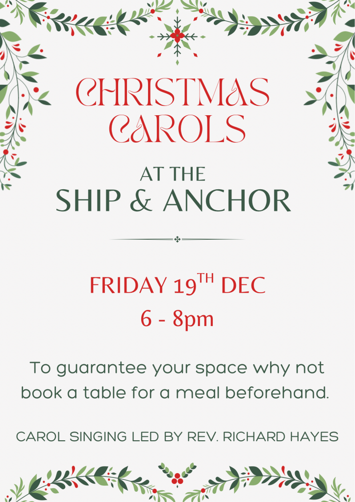 Christmas carols at the ship & anchor